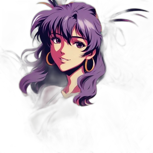 face, dragon, anime, watercolor transparent PNG cut-out
