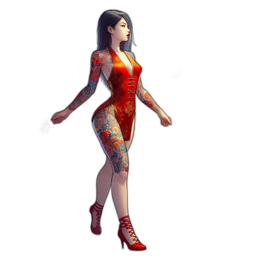 dress, concept art, 3d render, fantasy art transparent PNG cut-out