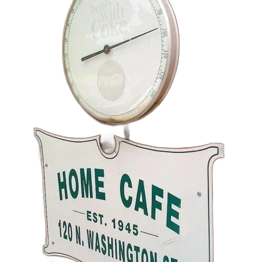 brick, wall, coca-cola, clock transparent PNG cut-out