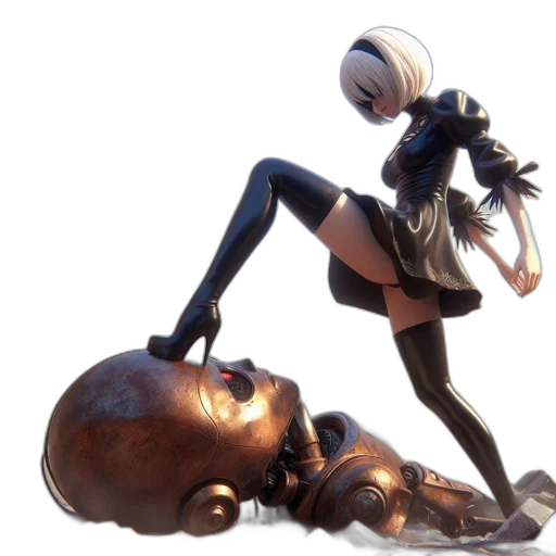 robot, weapon, mask, creature transparent PNG cut-out