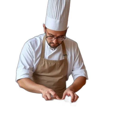 staff, food, hat, face transparent PNG cut-out
