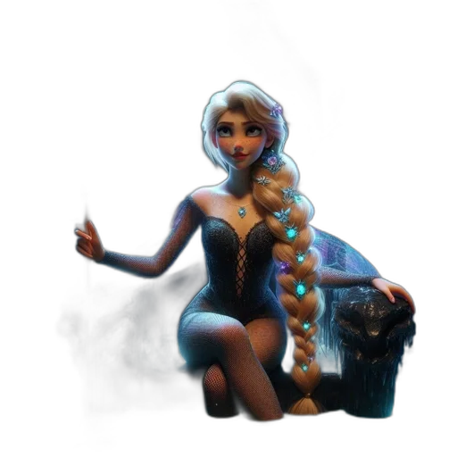 dress, staff, jewelry, robot transparent PNG cut-out