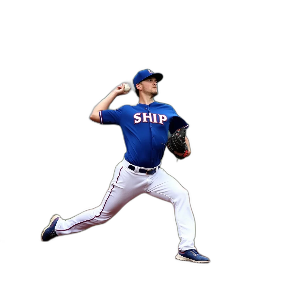 baseball, player, blue, uniform transparent PNG cut-out