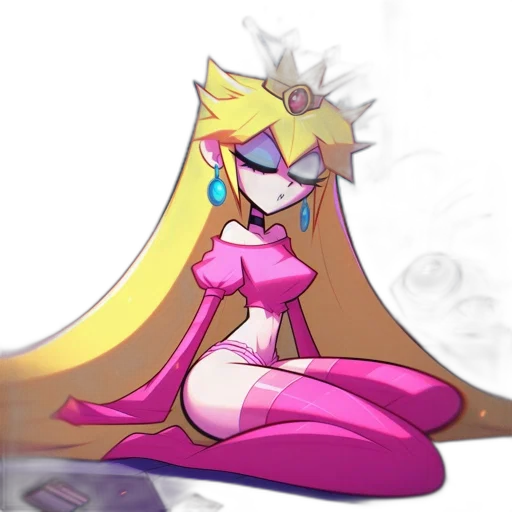 crown, dress, staff, robot transparent PNG cut-out
