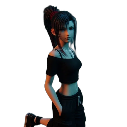 dress, staff, concept art, 3d render transparent PNG cut-out