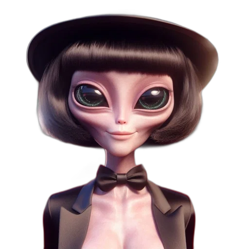 hat, staff, robot, face transparent PNG cut-out