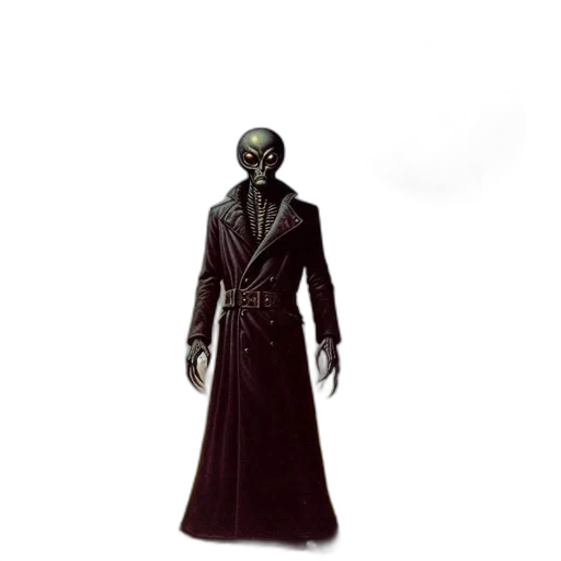 staff, mask, creature, jacket transparent PNG cut-out