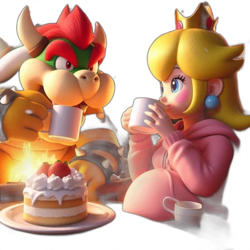 crown, food, 3d render, concept art transparent PNG cut-out