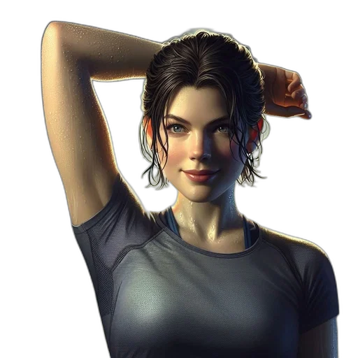 face, dress, photorealistic, concept art transparent PNG cut-out
