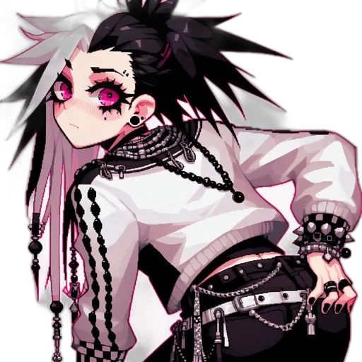 staff, pixel art, cyberpunk, concept art transparent PNG cut-out