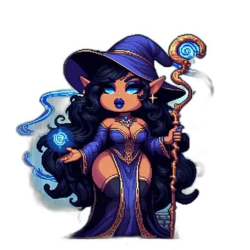 staff, fantasy art, pixel art, concept art transparent PNG cut-out