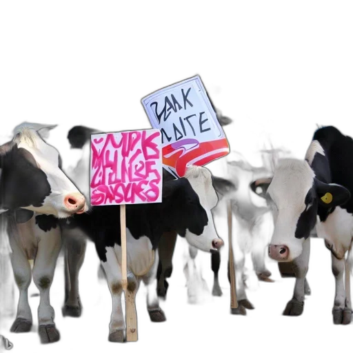 group, cows, stand, sidewalk transparent PNG cut-out