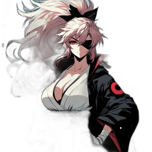jacket, staff, mask, dragon transparent PNG cut-out