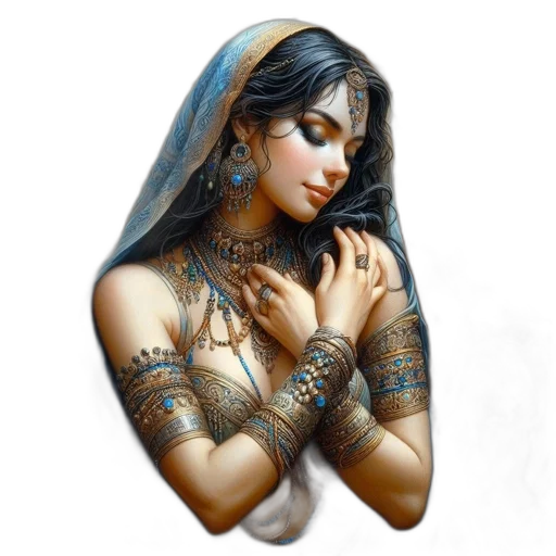 jewelry, mask, dress, face transparent PNG cut-out