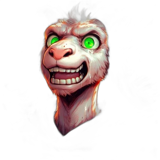 creature, face, staff, mask transparent PNG cut-out
