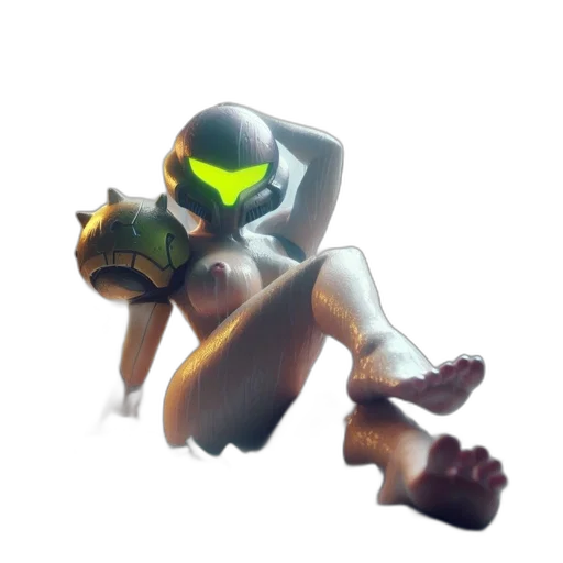 robot, creature, mask, weapon transparent PNG cut-out
