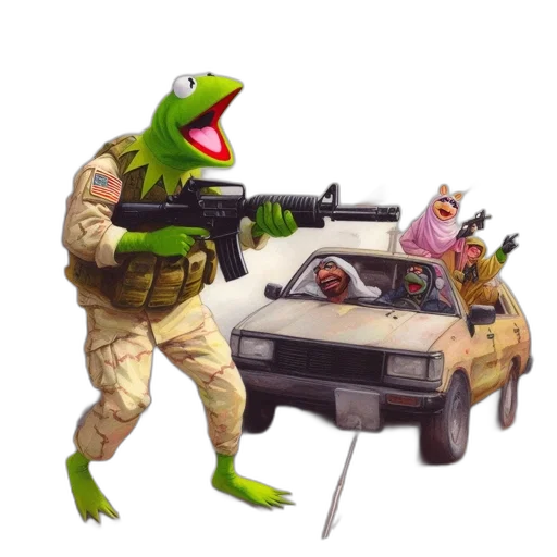 car, weapon, animal, creature transparent PNG cut-out