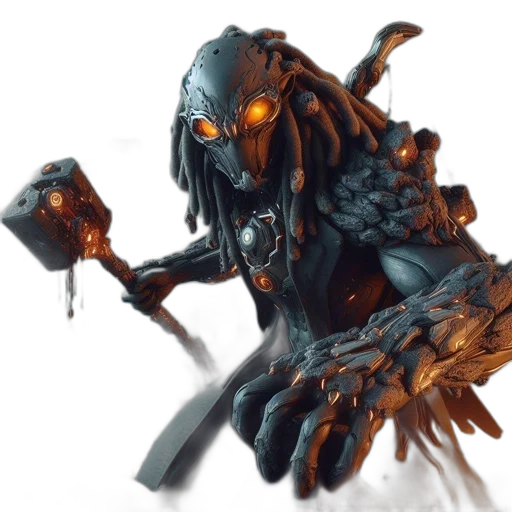 robot, creature, weapon, concept art transparent PNG cut-out