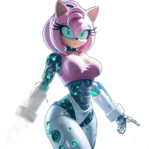 robot, weapon, concept art, 3d render transparent PNG cut-out