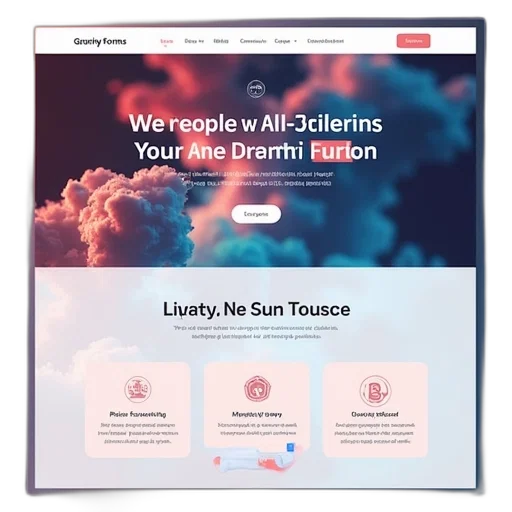 gravity, forms, homepage, design transparent PNG cut-out