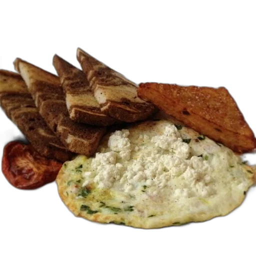 food, plate, omelette, toast transparent PNG cut-out
