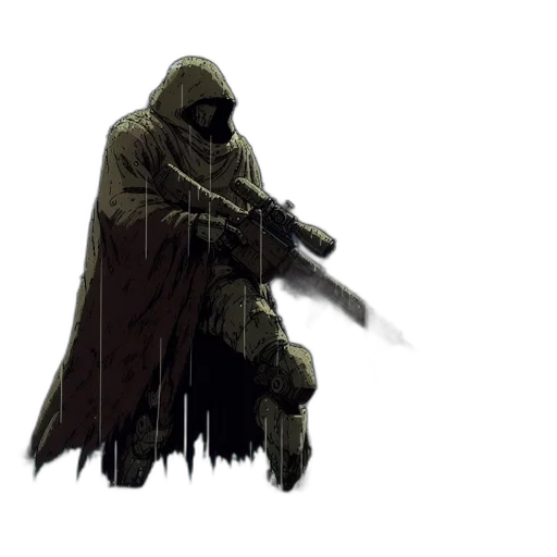 weapon, sword, staff, jacket transparent PNG cut-out