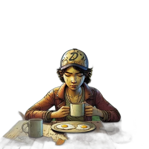 hat, food, face, staff transparent PNG cut-out