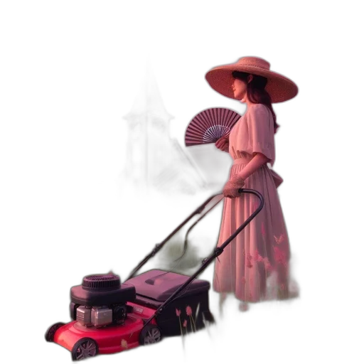 hat, staff, robot, dress transparent PNG cut-out