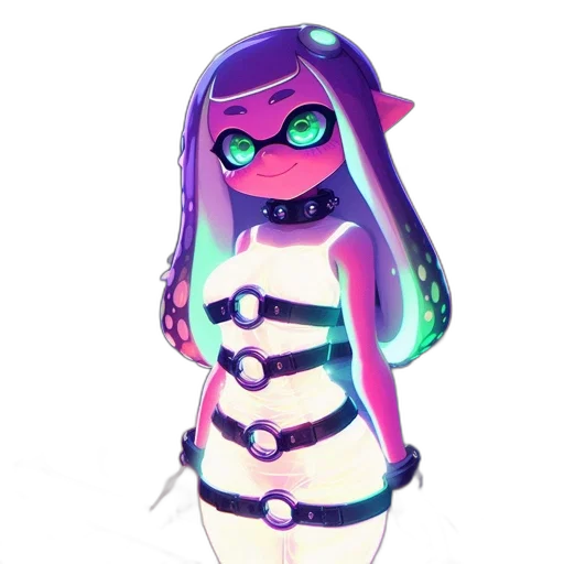 dress, robot, creature, staff transparent PNG cut-out