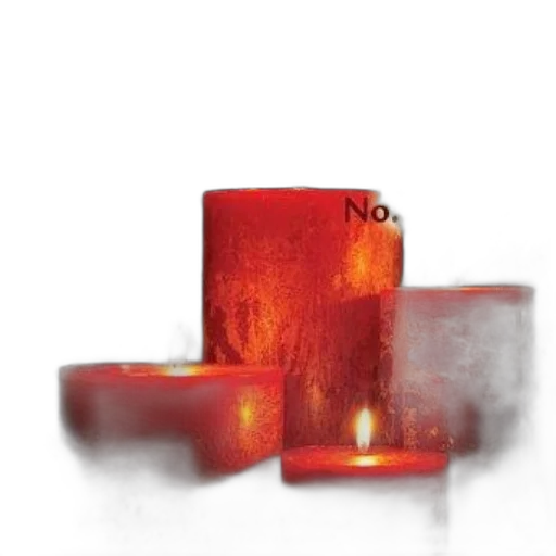 3d render, photorealistic, fire, christmas transparent PNG cut-out