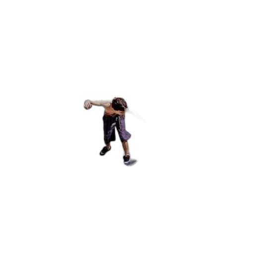 weapon, shoes, hair, staff transparent PNG cut-out