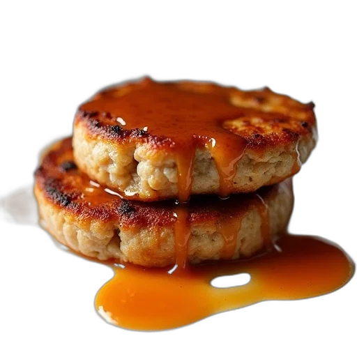 food, jacket, photorealistic, two transparent PNG cut-out