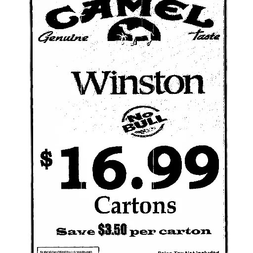 advertisement, camel, cigarettes, price transparent PNG cut-out