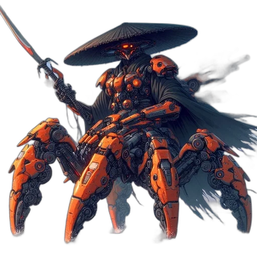 weapon, robot, creature, concept art transparent PNG cut-out