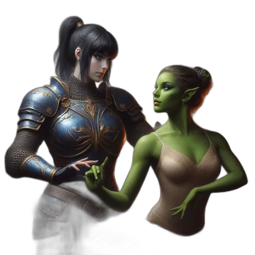 fantasy art, concept art, pixel art, comic book art transparent PNG cut-out