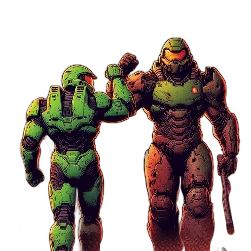robot, concept art, comic book art, pixel art transparent PNG cut-out
