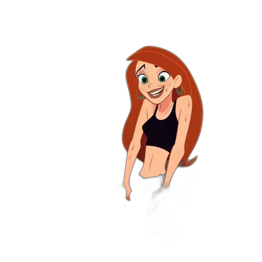 dress, hair, creature, cartoon transparent PNG cut-out