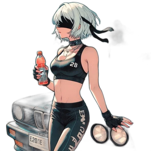 bottle, weapon, car, robot transparent PNG cut-out
