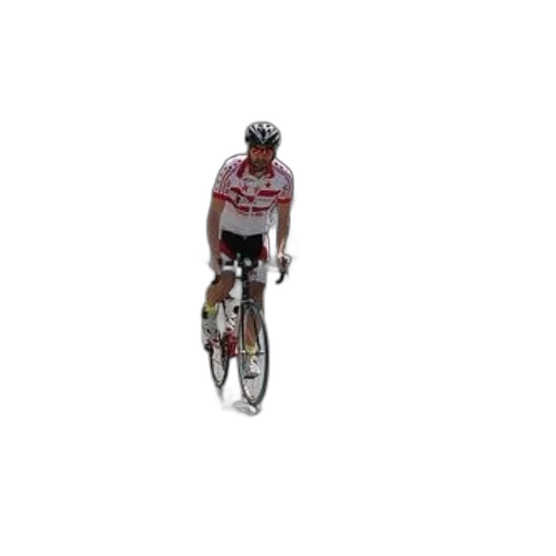 3d render, cyclist, rides, down transparent PNG cut-out