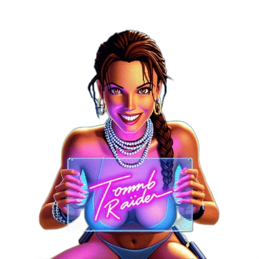 jewelry, vaporwave, cyberpunk, concept art transparent PNG cut-out