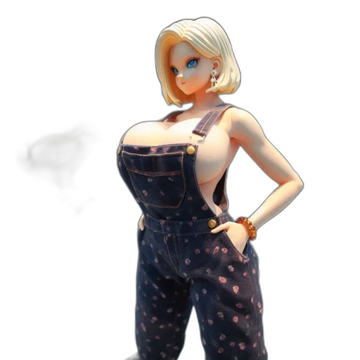 dress, robot, staff, concept art transparent PNG cut-out