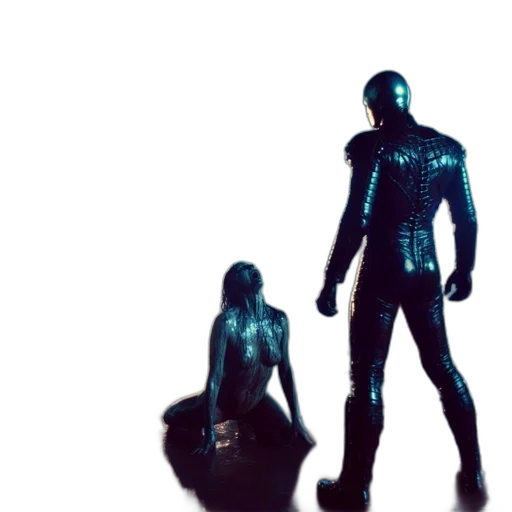 robot, jacket, cyberpunk, concept art transparent PNG cut-out