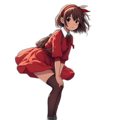dress, staff, creature, weapon transparent PNG cut-out