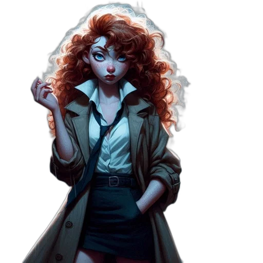 jacket, comic book art, concept art, fantasy art transparent PNG cut-out