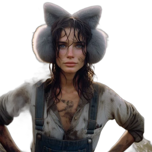 hat, animal, photorealistic, concept art transparent PNG cut-out