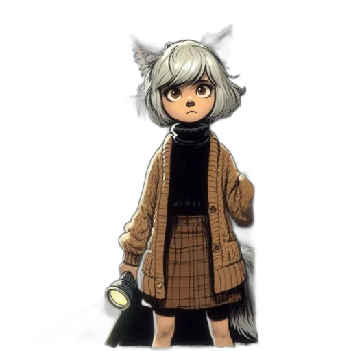 staff, jacket, animal, dress transparent PNG cut-out