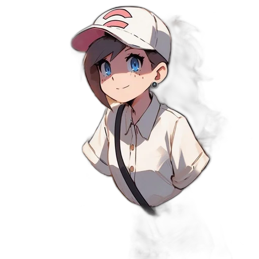 staff, hat, creature, face transparent PNG cut-out