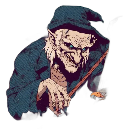 face, mask, staff, creature transparent PNG cut-out
