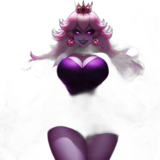 crown, dress, creature, hair transparent PNG cut-out