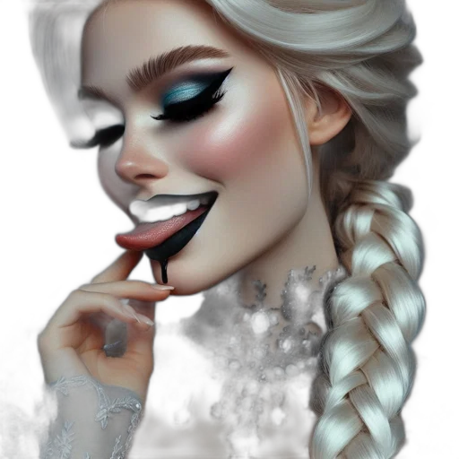 face, mask, crown, fantasy art transparent PNG cut-out